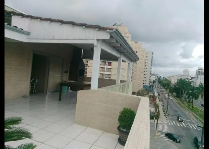 Cobertura Enorme Com Varanda E Churrasqueira Guarujá